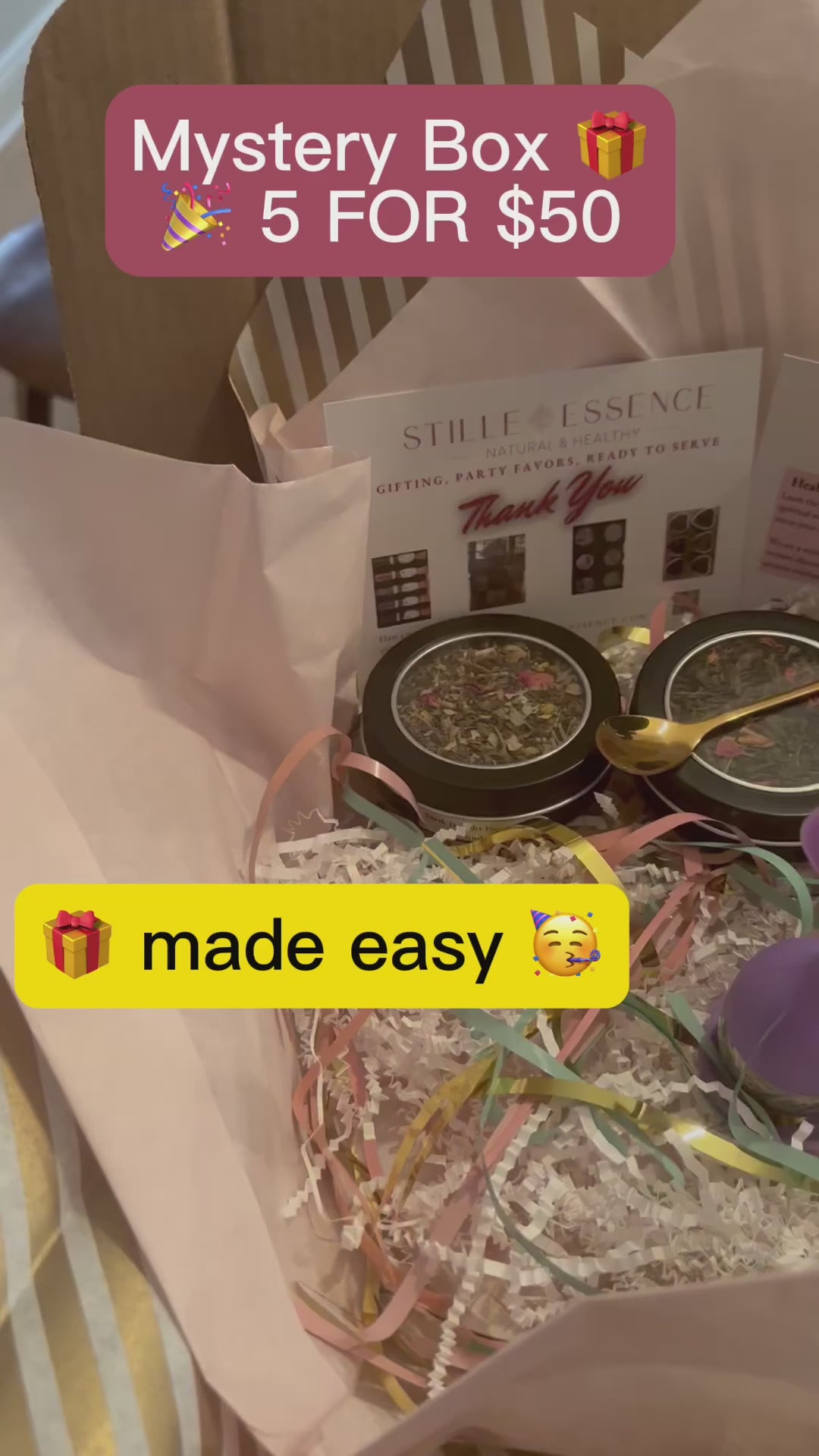 5 For $55 Mystery Box. Gift Giving Made Easy!
